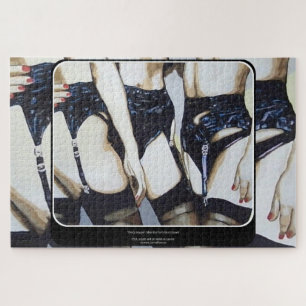 'Dingen gebeuren' Schilderen op een Legpuzzel