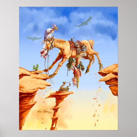 "Dingen kijken omhoog" Poster (Voorkant)