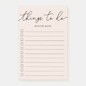 Dingen met de hand om te doen post-it® notes (Voorkant)