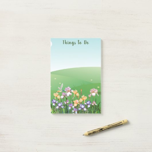 Dingen om de Iriser te laten slingeren Post-it® Notes (Op bureau)