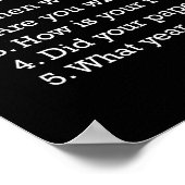 Dingen om geen PhD studentenPoster te vragen Poster (Hoek)