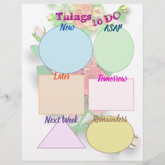 Dingen om te doen en vandaag planner de Planner va Briefhoofd (Voorkant)