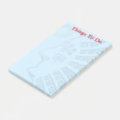 Dingen om te doen & Machu-Picchu Mountain Silhouet Post-it® Notes (Schuin)