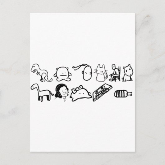 Dingen van planeet z — De Brothren Briefkaart (Voorkant)