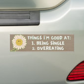Dingen waar ik goed in ben Bumpersticker (Op auto)