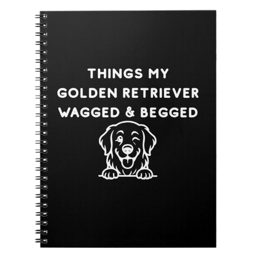 Dingen waar mijn Goudkleurige Retriever enthousias Notitieboek (Voorkant)