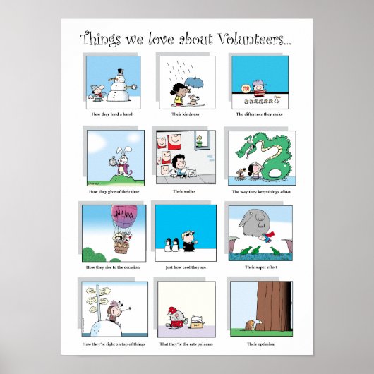 Dingen waar we van houden bij het poster van vrijw (Voorkant)