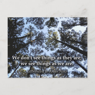 Dingen zien (bomen) briefkaart