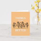 Dingen zullen beter worden... kaart (Gele Bloem)