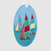  dinghies foto ornament (voorkant)