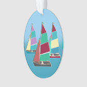  dinghies foto ornament (voorkant)