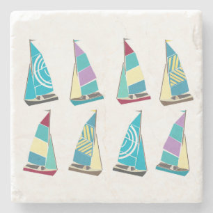 dinghies stenen onderzetter