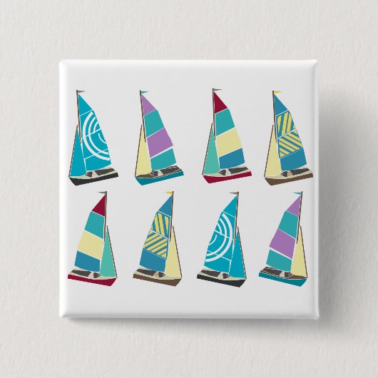 dinghies vierkante button 5,1 cm (Voorkant)