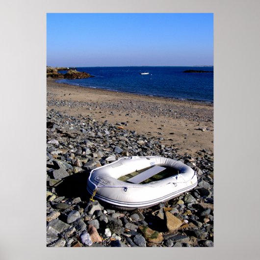Dinghy op Guernsey Poster (Voorkant)