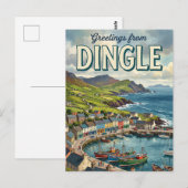 Dingle Ierland Briefkaart (Voorkant / Achterkant)