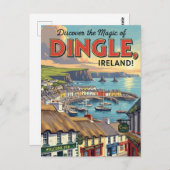  Dingle Ireland Travel Briefkaart (Voorkant / Achterkant)