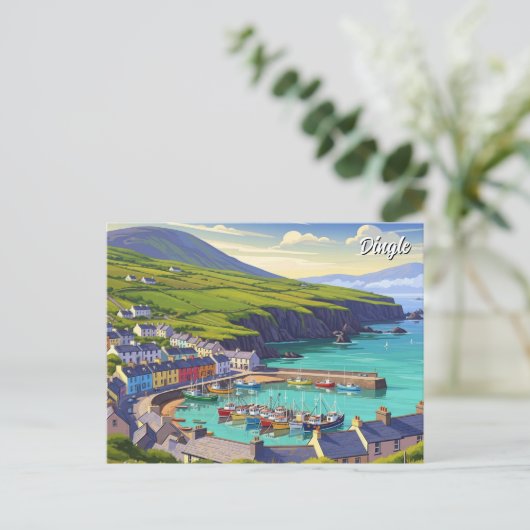 Dingle Ireland Travel Feestdagenkaart (Staand voorkant)
