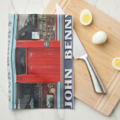 Dingle Pubs Collage, Irlandais, serviette de thé I (Quart Plié)