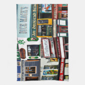Dingle Pubs, Collage, Irlande, serviette de thé (Vertical)