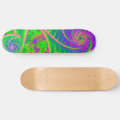 Dinglebes Psychedelic Fused Glass Skateboard (Horizontaal)