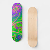 Dinglebes Psychedelic Fused Glass Skateboard (Voorkant)