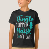 Dinglehopper Haar Maakt niet uit Grappige Zeemeerm T-shirt (Voorkant)