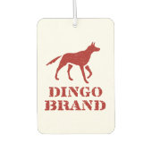 Dingo Merk Meel Stencil Print Luchtverfrisser (Voorkant)