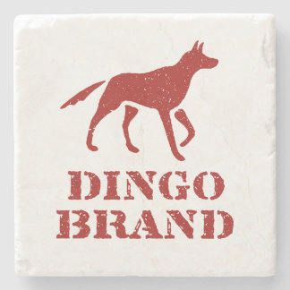 Dingo Merk Meel  Stencil Print Stenen Onderzetter