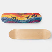 Dingo Pack - Aboriginal stijl - Skateboard Deck (Horizontaal)