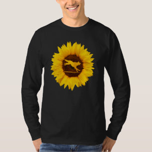 Dingo voor vrouwelijke Mannen Dog Pet Puppy Sunflo T-shirt