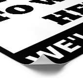 Dingue de travailler ici Poster drôle (Coin)