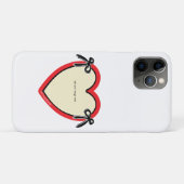 Dingus Bows & Hart Gepersonaliseerde Canvas tas Case-Mate iPhone Case (Achterkant (horizontaal))