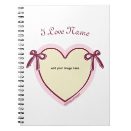 Dingus Bows & Heart gepersonaliseerd Notitieboek