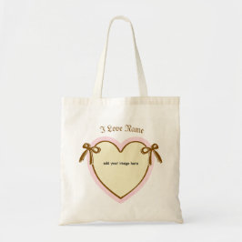 Dingus Bows & Heart gepersonaliseerd Tote Bag