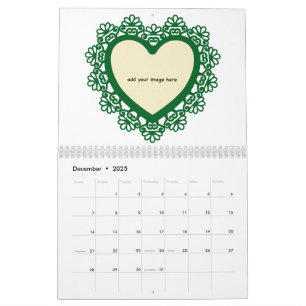 Dingus Hart en Kant Kleurrijk Kalender