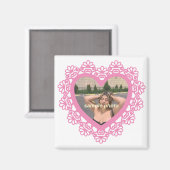 Dingus Heart and Lace Magnet (Recto/Verso)