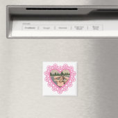 Dingus Heart and Lace Magnet (In Situ (Lave-vaisselle))