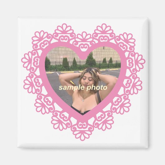 Dingus Heart and Lace Magnet (Devant)