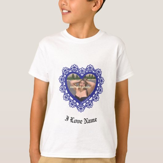 Dingus Heart Lace-Lijst T-shirt (Voorkant)