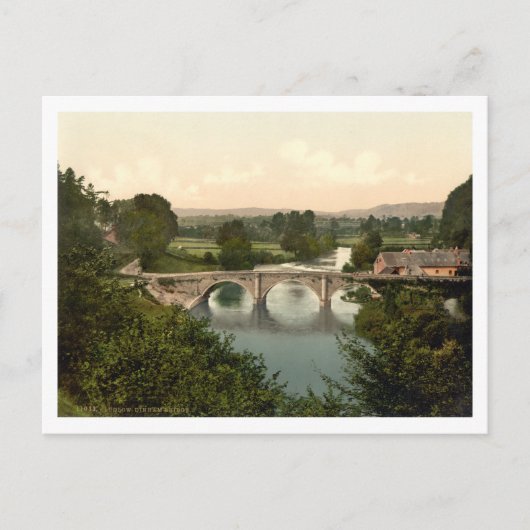 Dinham Bridge I, Ludlow, Shropshire, Engeland Briefkaart (Voorkant)