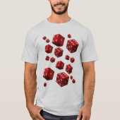 Dinice blanc t-shirt pour hommes à manches longues (Devant)