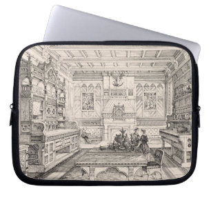 Dining Room, van 'Voorbeelden van oude en moderne Laptop Sleeve