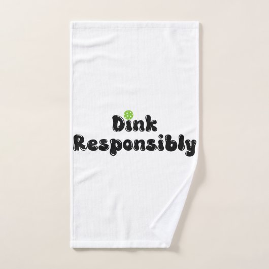 Dink de manière responsable - Drôle cadeau Pickleb (Serviette à main)