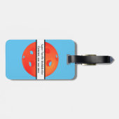 Dink Dink Boom Pickleball Dinking Oranje Bombs Bagagelabel (Achterkant horizontaal)