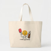 Dink & Drive (PIckleball/Golf:) Grote Tote Bag (Voorkant)