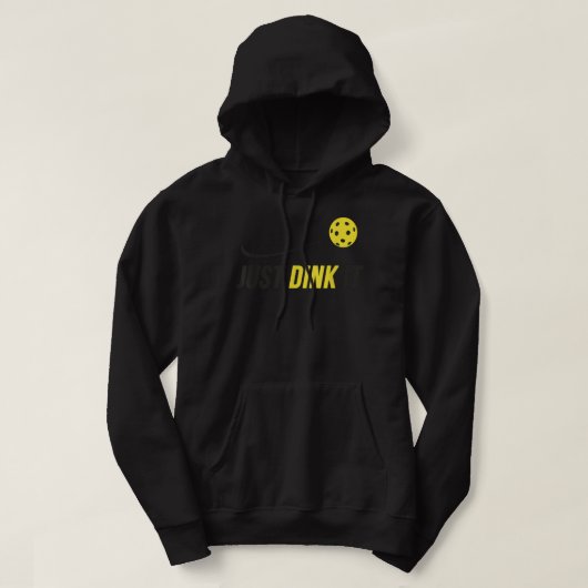 Dink het gewoon Funny Pickleball 323 Hoodie (Design voorkant)
