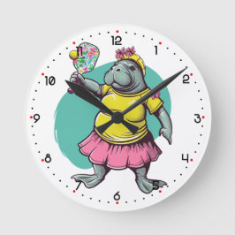 Dink Like a Lady Pickleball Ronde Klok