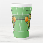 Dink of Die Pickleball Latte Mok (Voorkant)