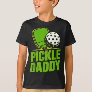 Dink Pickle Ball voor Vader Papa Heren Pickleball T-shirt