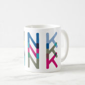 Dink Pickleball Fun Blue Green Pink Mok (Voorkant rechts)